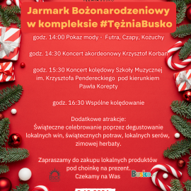 Jarmark Bożonarodzeniowy w Kompleksie #TężniaBusko