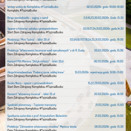 Wydarzenia w marcu w Kompleksie #TężniaBusko